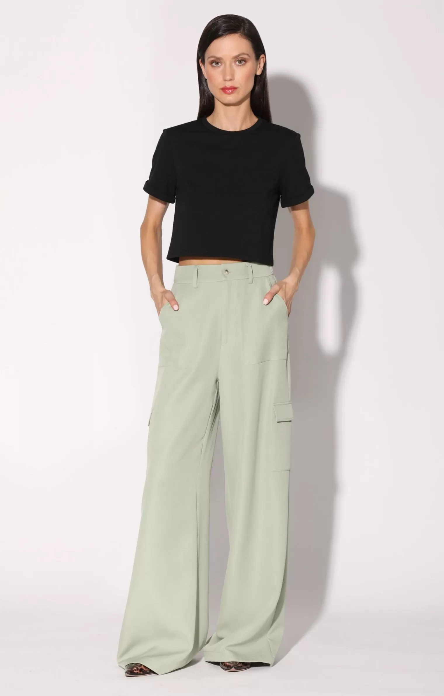 Walter Baker Terry Pant, Jade>Women Bottoms